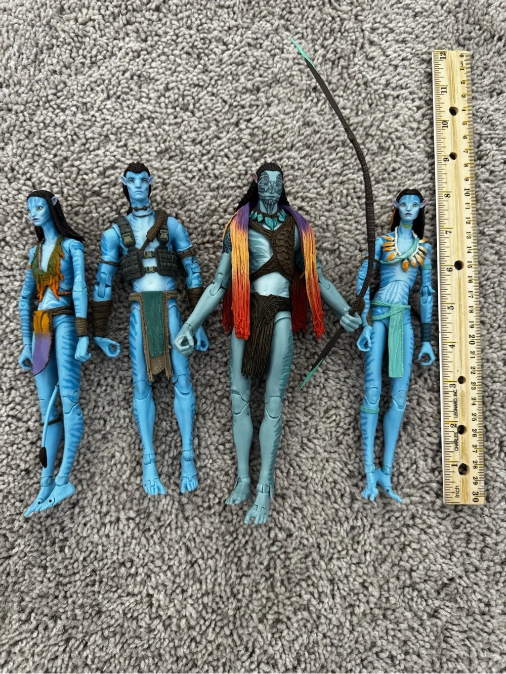 🩵 Avatar Na’vi Action Figure Lot – 4 Figures with Accessories 🏹